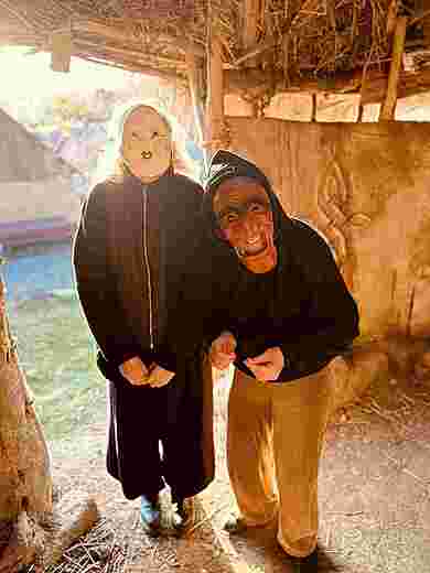 Mask South Korea plastic and wood 2