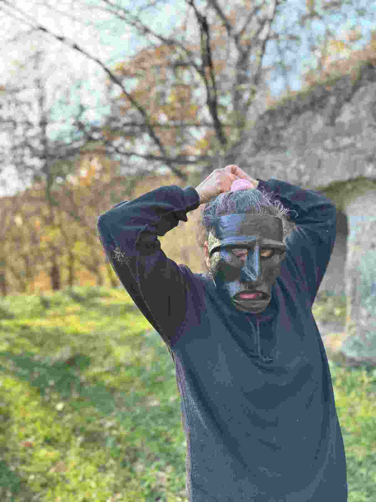 Masque en bois Italie 5