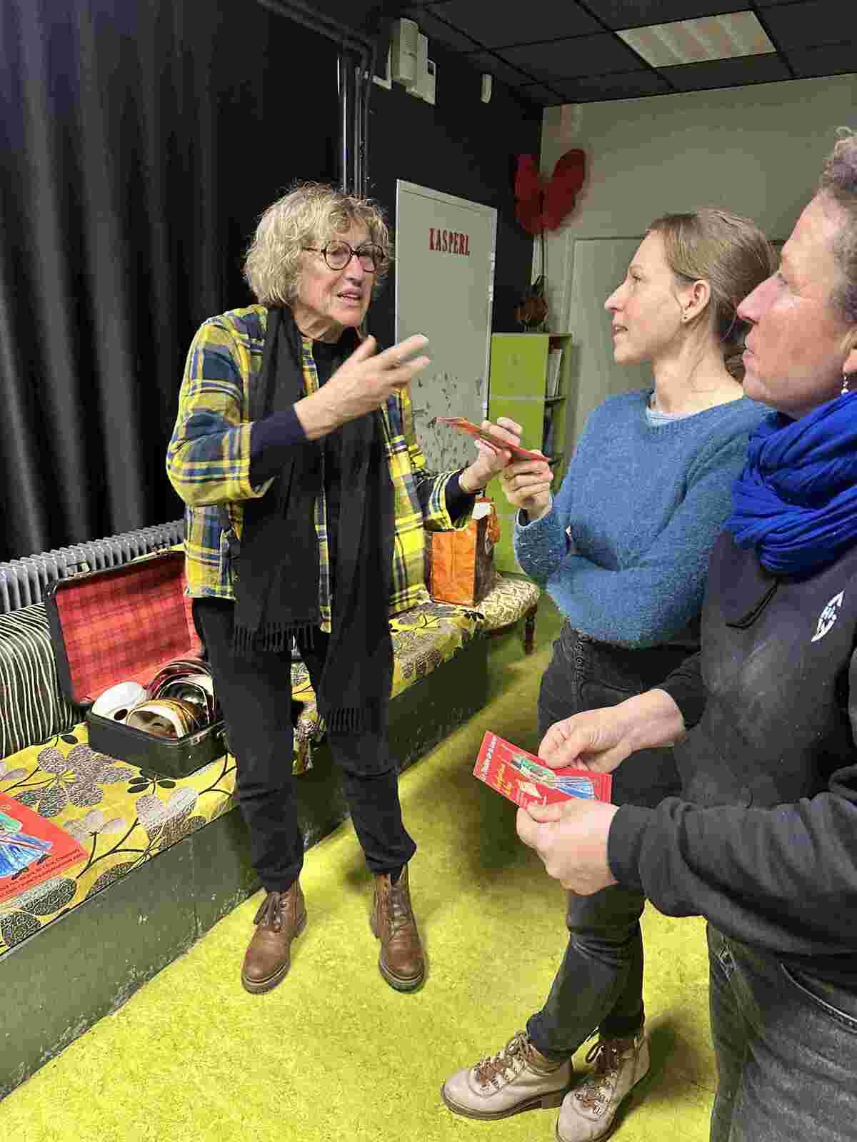 Meeting local artist